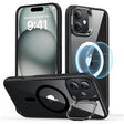 Husa de protectie ESR Classic Hybrid HaloLock Kickstand compatibil cu iPhone 16 Plus, Transparent Black