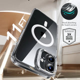 Husa de protectie ESR Classic Hybrid HaloLock Kickstand compatibil cu iPhone 16 Plus, Transparent Black