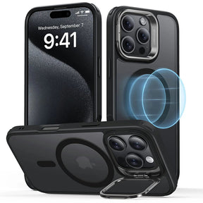 Husa de protectie ESR Classic Hybrid HaloLock Kickstand compatibil cu iPhone 16 Pro Max, Negru Mat