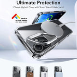 Husa de protectie ESR Classic Hybrid HaloLock Kickstand compatibil cu iPhone 16, Transparent