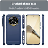 Husa de protectie Techsuit Carbon Silicone compatibil cu Realme 13 Pro / 13 Pro+, Albastru