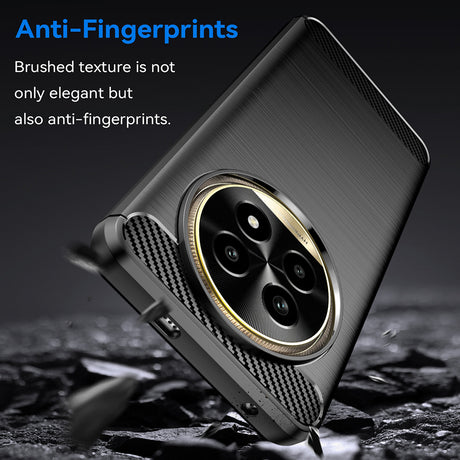 Husa de protectie Techsuit Carbon Silicone compatibil cu Realme 13 Pro / 13 Pro+, Negru