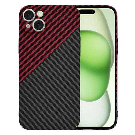 Husa de protectie Techsuit Carbonite FiberShell compatibil cu iPhone 15 Plus, Rosu Vortex