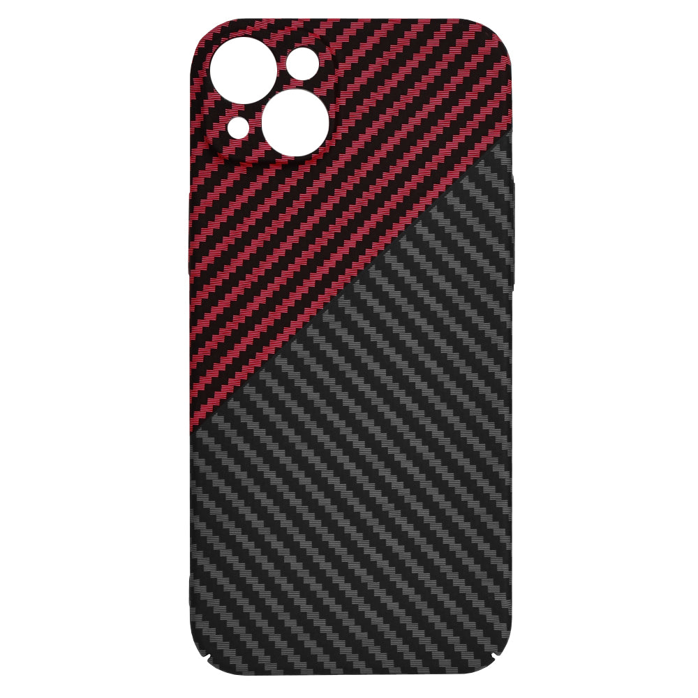 Husa de protectie Techsuit Carbonite FiberShell compatibil cu iPhone 15 Plus, Rosu Vortex
