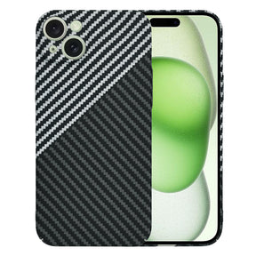Husa de protectie Techsuit Carbonite FiberShell compatibil cu iPhone 15 Plus, Stealth Gray