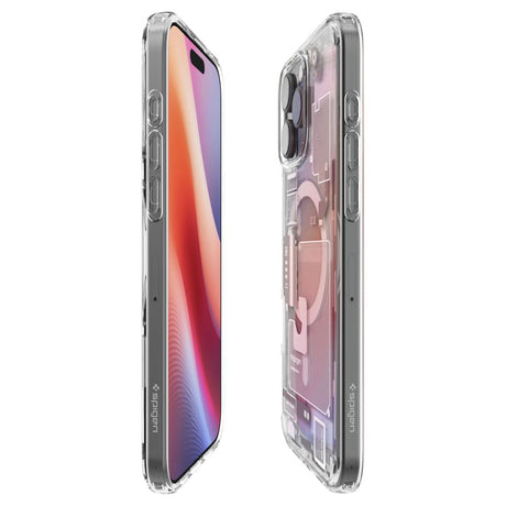 Husa de protectie Spigen Ultra Hybrid Zero One MagSafe (ACS08137) compatibil cu iPhone 16 Pro, Titanium Natural