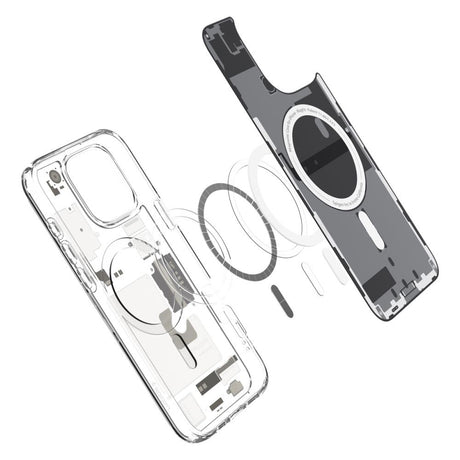 Husa de protectie Spigen Ultra Hybrid Zero One MagSafe (ACS08137) compatibil cu iPhone 16 Pro, Titanium Natural