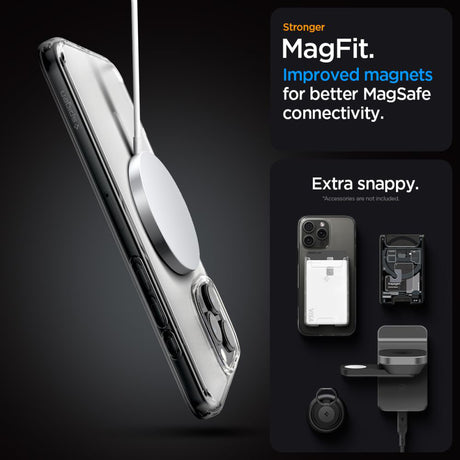 Husa de protectie Spigen Ultra Hybrid MagSafe (ACS08133) compatibil cu iPhone 16 Pro, Frost Clear