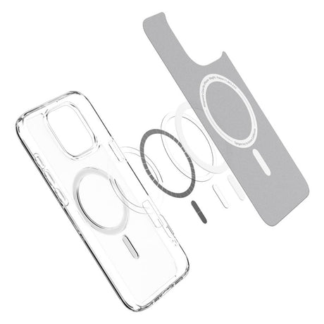 Husa de protectie Spigen Ultra Hybrid MagSafe (ACS08133) compatibil cu iPhone 16 Pro, Frost Clear