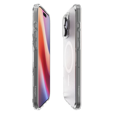 Husa de protectie Spigen Ultra Hybrid MagSafe (ACS08133) compatibil cu iPhone 16 Pro, Frost Clear