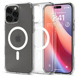 Husa de protectie Spigen Ultra Hybrid MagSafe (ACS08133) compatibil cu iPhone 16 Pro, Frost Clear