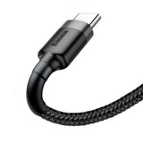 Cablu Baseus Cafule (CATKLF-UG1), USB to Type-C, 2A, 3m, Gri Black
