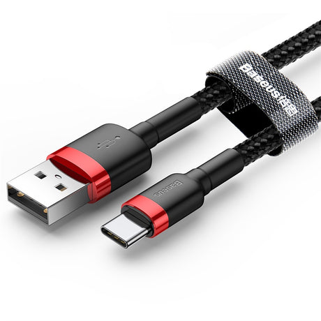 Cablu Baseus Cafule (CATKLF-U91), USB Type-C, 2A, 3m, Negru
