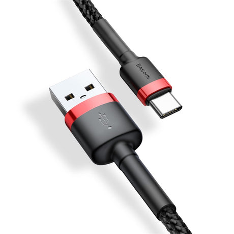 Cablu Baseus Cafule (CATKLF-U91), USB Type-C, 2A, 3m, Negru