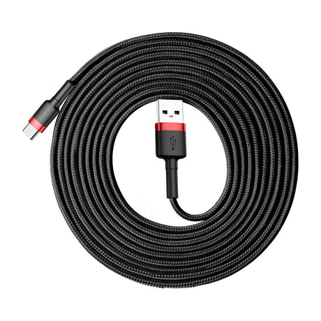 Cablu Baseus Cafule (CATKLF-U91), USB Type-C, 2A, 3m, Negru