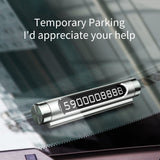 Gadget Baseus Parking Number (ACNUM-01), for Dashboard, Fluorescent Digits, Number Hiding, Weather-Resistant, Non-Slip, Negru