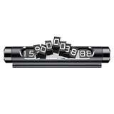 Gadget Baseus Parking Number (ACNUM-01), for Dashboard, Fluorescent Digits, Number Hiding, Weather-Resistant, Non-Slip, Negru