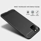 Husa de protectie Techsuit Carbon Silicone compatibil cu iPhone 11 Pro Max, Negru