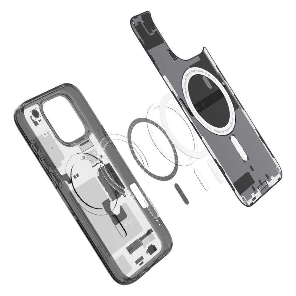 Husa de protectie Spigen Ultra Hybrid Zero One MagSafe (ACS08135) compatibil cu iPhone 16 Pro, Negru Mat