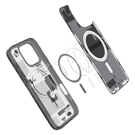 Husa de protectie Spigen Ultra Hybrid Zero One MagSafe (ACS08135) compatibil cu iPhone 16 Pro, Negru Mat