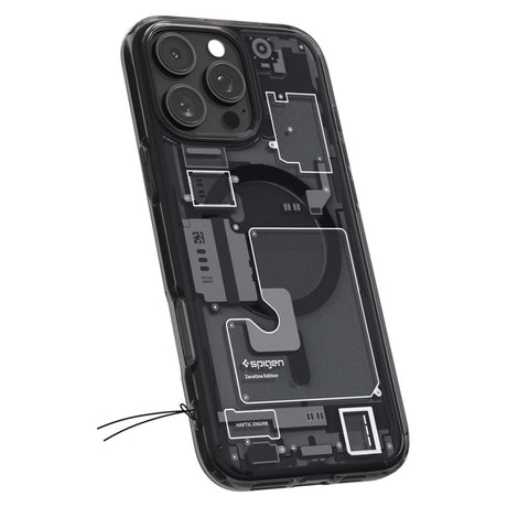 Husa de protectie Spigen Ultra Hybrid Zero One MagSafe (ACS08135) compatibil cu iPhone 16 Pro, Negru Mat