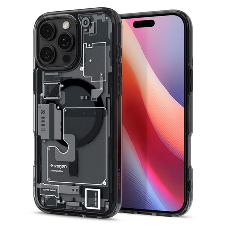 Husa de protectie Spigen Ultra Hybrid Zero One MagSafe (ACS08135) compatibil cu iPhone 16 Pro, Negru Mat