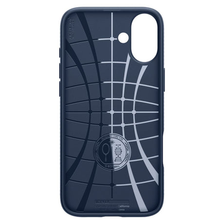 Husa de protectie Spigen Liquid Air (ACS08195) compatibil cu iPhone 16, Bleumarin