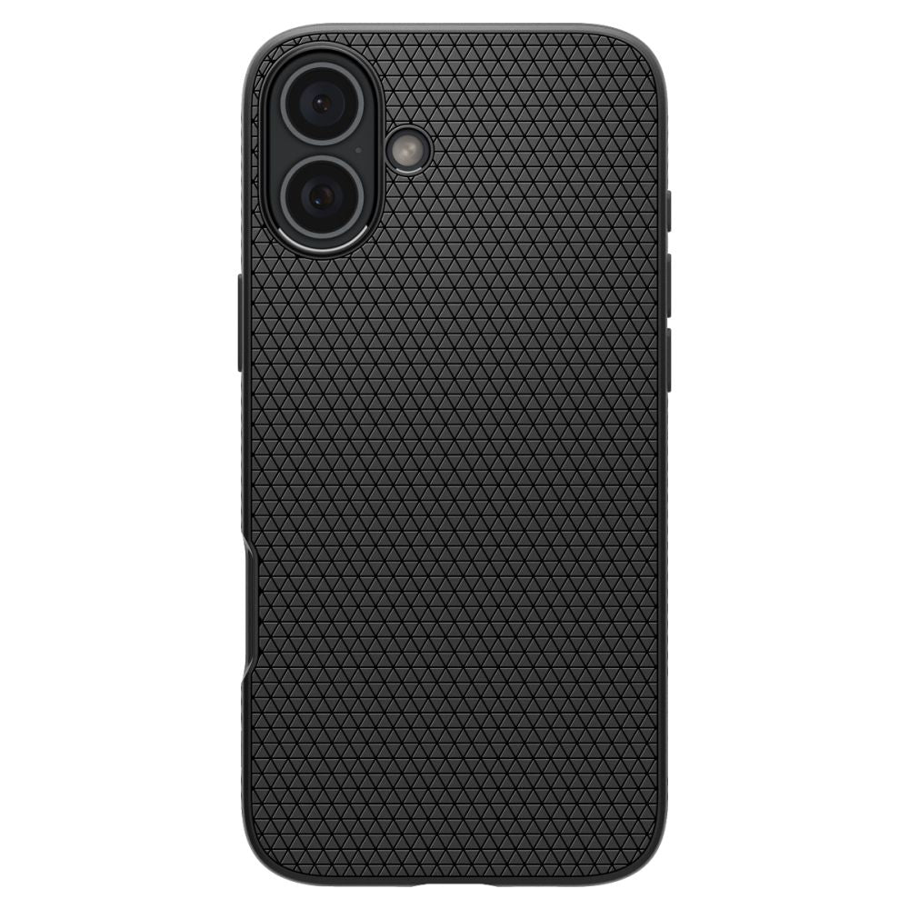 Husa de protectie Spigen Liquid Air (ACS08194) compatibil cu iPhone 16, Negru Mat