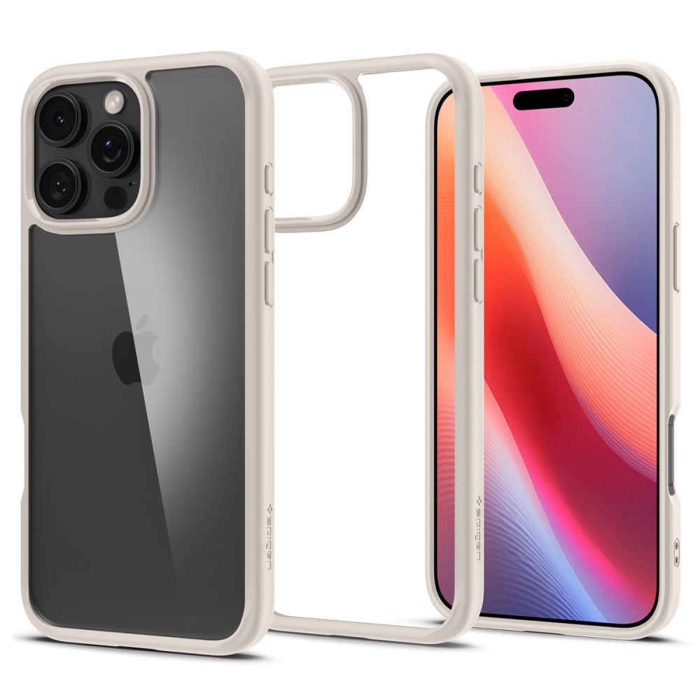 Husa de protectie Spigen Ultra Hybrid (ACS08127) compatibil cu iPhone 16 Pro, Titanium Natural