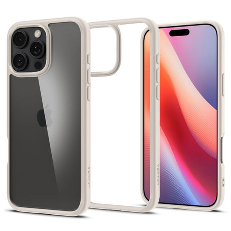 Husa de protectie Spigen Ultra Hybrid (ACS08127) compatibil cu iPhone 16 Pro, Titanium Natural