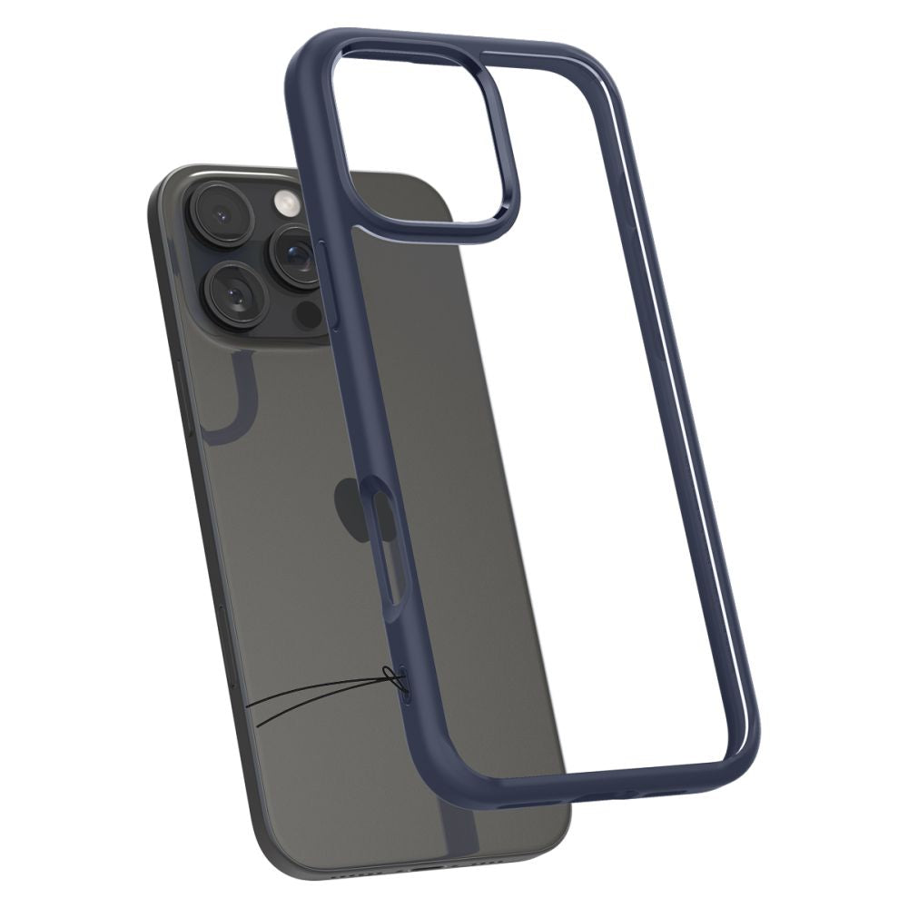 Husa de protectie Spigen Ultra Hybrid (ACS08126) compatibil cu iPhone 16 Pro, Bleumarin