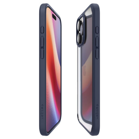 Husa de protectie Spigen Ultra Hybrid (ACS08126) compatibil cu iPhone 16 Pro, Bleumarin
