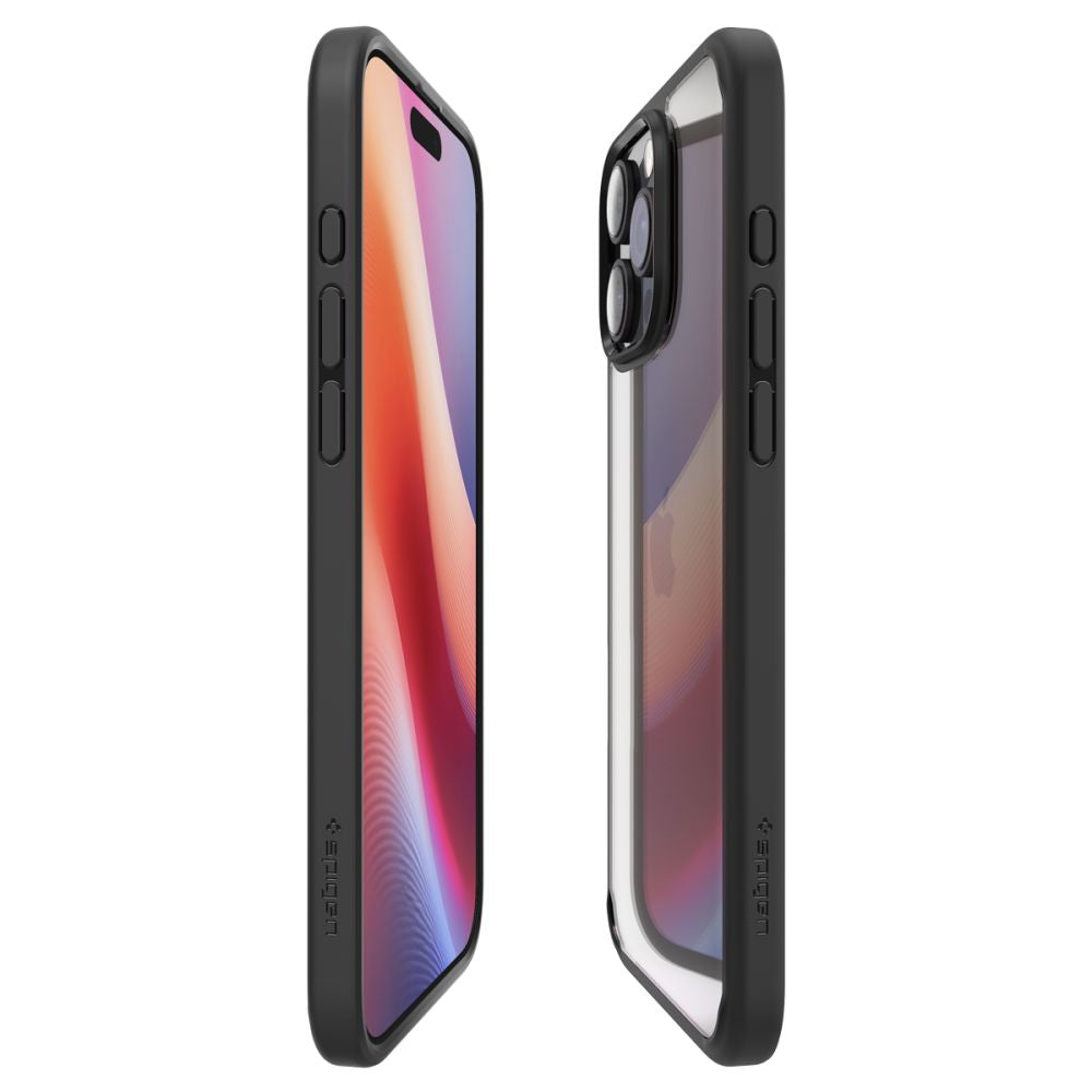 Husa de protectie Spigen Ultra Hybrid (ACS08125) compatibil cu iPhone 16 Pro, Negru Mat