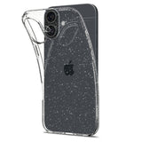 Husa de protectie Spigen Liquid Crystal Glitter (ACS08192) compatibil cu iPhone 16, Crystal Quartz