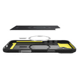 Husa de protectie Spigen Rugged Armor MagSafe (ACS08214) compatibil cu iPhone 16, Negru Mat