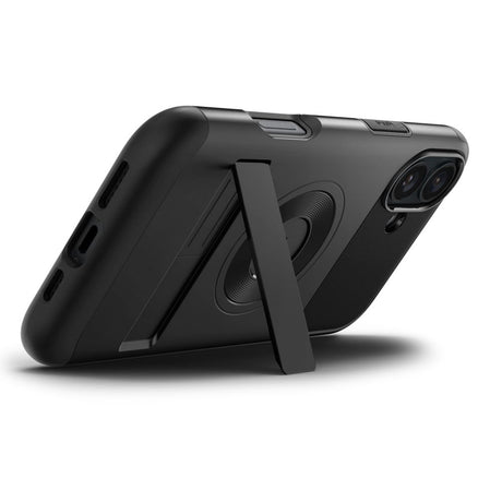 Husa de protectie Spigen Slim Armor MagSafe (ACS08227) compatibil cu iPhone 16, Negru