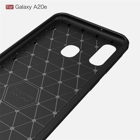 Husa de protectie Techsuit Carbon Silicone compatibil cu Samsung Galaxy A20e, Negru
