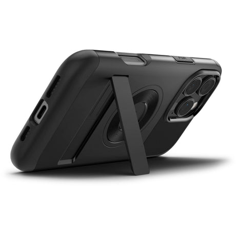 Husa de protectie Spigen Slim Armor MagSafe (ACS08034) compatibil cu iPhone 16 Pro Max, Negru