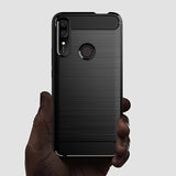 Husa de protectie Techsuit Carbon Silicone compatibil cu Huawei P Smart Z, Negru