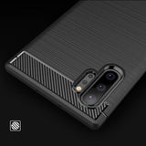 Husa de protectie Techsuit Carbon Silicone compatibil cu Samsung Galaxy Note 10 Plus 4G / Note 10 Plus 5G, Negru