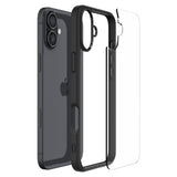 Husa de protectie Spigen Ultra Hybrid (ACS08201) compatibil cu iPhone 16, Negru Mat