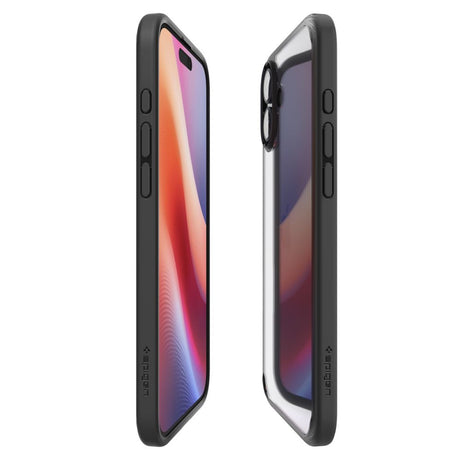 Husa de protectie Spigen Ultra Hybrid (ACS08201) compatibil cu iPhone 16, Negru Mat