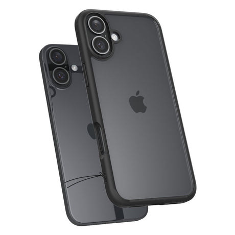 Husa de protectie Spigen Ultra Hybrid (ACS08201) compatibil cu iPhone 16, Negru Mat