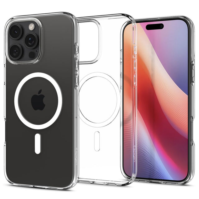 Husa de protectie Spigen Liquid Crystal MagSafe (ACS08387) compatibil cu iPhone 16 Pro Max, Transparent
