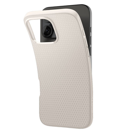 Husa de protectie Spigen Liquid Air (ACS08120) compatibil cu iPhone 16 Pro, Titanium Natural