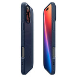 Husa de protectie Spigen Liquid Air (ACS08118) compatibil cu iPhone 16 Pro, Bleumarin