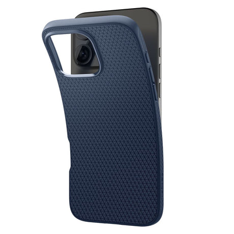 Husa de protectie Spigen Liquid Air (ACS08118) compatibil cu iPhone 16 Pro, Bleumarin