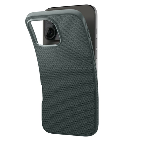 Husa de protectie Spigen Liquid Air (ACS08119) compatibil cu iPhone 16 Pro, Abyss Green