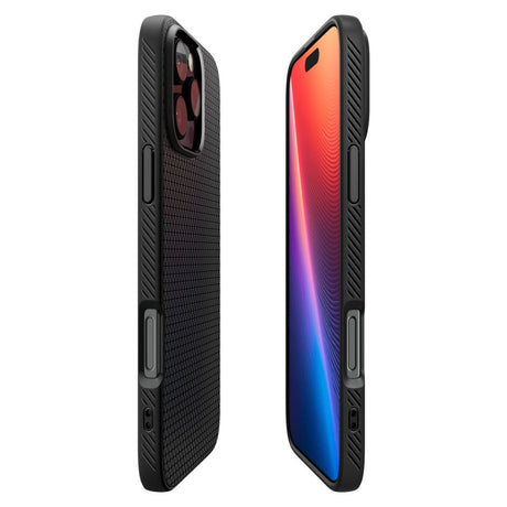 Husa de protectie Spigen Liquid Air (ACS07988) compatibil cu iPhone 16 Pro Max, Negru Mat