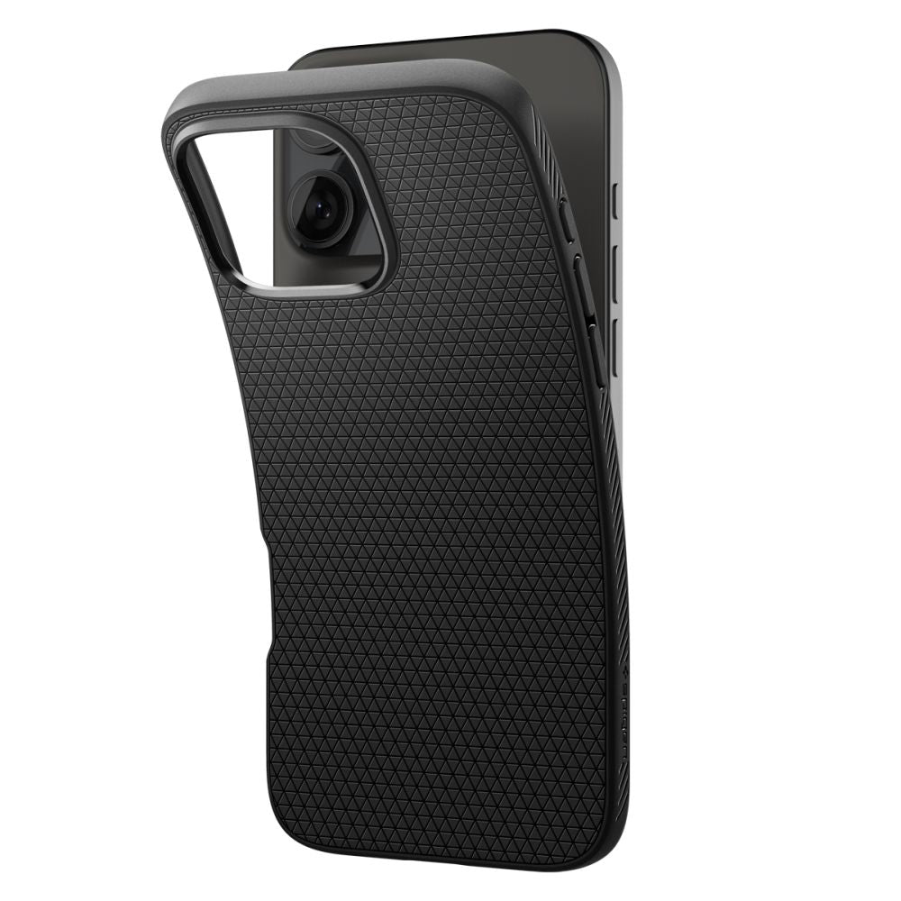 Husa de protectie Spigen Liquid Air (ACS07988) compatibil cu iPhone 16 Pro Max, Negru Mat